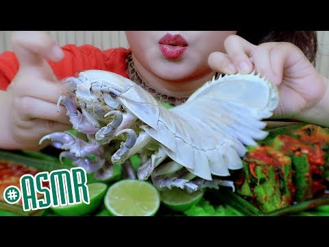 ASMR Mukbang Isopod(SEA BUG), HAPPY 700K SUBS ,Exotic food eating sounds,gulp,사운드,bj먹방| LINH-ASMR