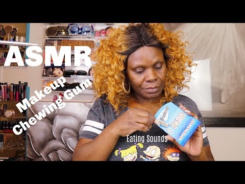 ASMR Makeup Storytime Chewing Gum Eating Sounds | Chatting With Spirit/ Going Back