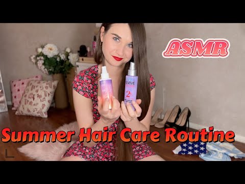 ASMR Whispering, My Summer Hair Care Routine!