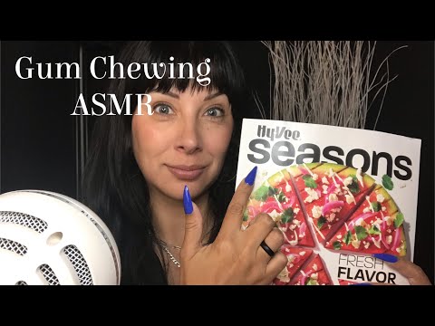 ASMR: Gum Chew n Flip Thru| HyVee Magazine Flip Through