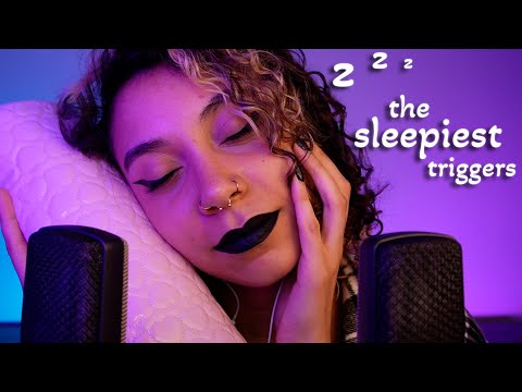 MOST SLEEP INDUCING TRIGGERS (ASMR FOR INSOMNIA) (ear to ear, soft soothing triggers)