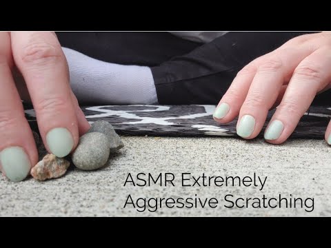 ASMR Extremely Aggressive Cement/Carpet And Rock Scratching Outside-No Talking(Lo-fi)