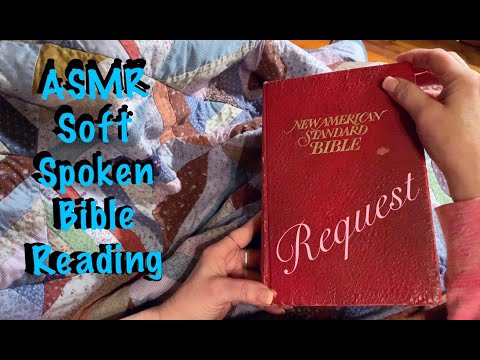 ASMR REQUEST/Bible reading (Soft Spoken) Genesis/bible page crinkles