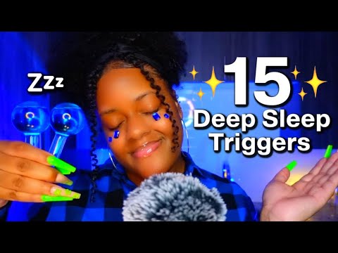 ASMR - 15 Triggers For Guaranteed Deep Sleep 😴✨Your Favorites 💙💤✨(VIEWERS CHOICE 🤤♡)