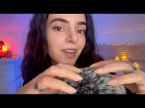 ASMR scratching your itchy brain 🧠 brain massage, fluffy mic triggers, mic scratching, asmr up close