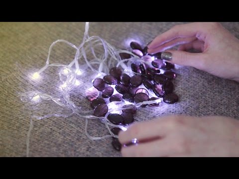 ASMR: Glass Pebbles / beads & lights ● whisper ● breathing