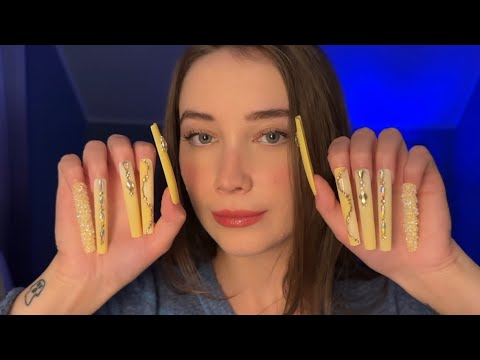 ASMR with EXTRA Long Nails! 😮 (very impractical)