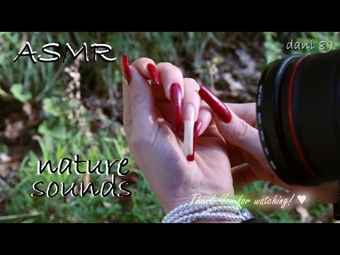 ASMR: nature sounds ♥ Only Natural Long nails can flex like this❤️Love for my favourite longest nail