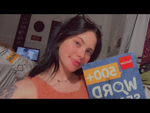 ASMR Inaudible Whispering While Doing A Word Search✨