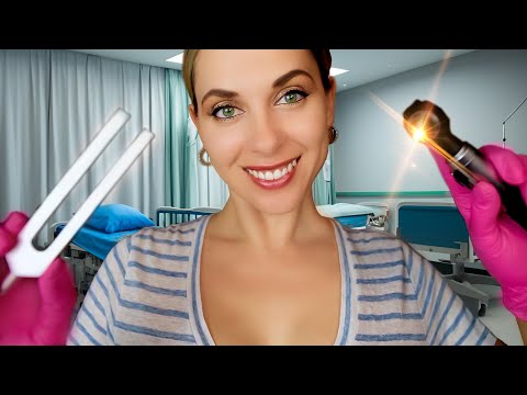 ASMR otoscope EAR EXAM, deep ear cleaning for Sleep, personal attention, ROLEPLAY