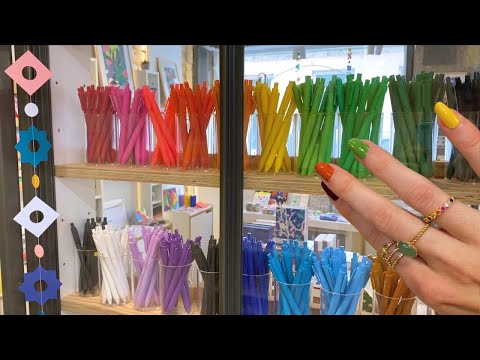 ASMR dans une adorable papèterie (je tapote sur TOUT)