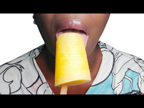 ASMR Comiendo Helado De Mango 🥭 Biche 😜💦👅 😴 Luna 🌙 asmr