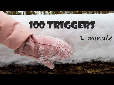 100 triggers in the forest 1 minute Asmr