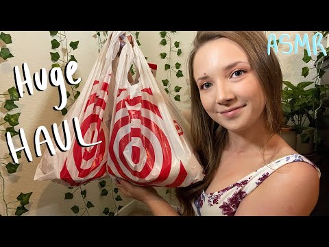 ASMR HUGE Target Haul (whispering, tapping, scratching, crinkles, assorted triggers) 💕