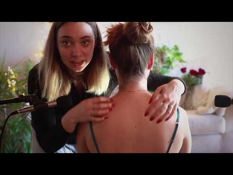 HEAD AND NECK MASSAGE | Hair Brushing, Playing, Tracing ASMR