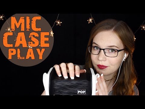 Mic Case Play w/Long Nails 💚 Tapping and Scratching - on Case and Ears 💚 No Talking Binaural HD ASMR
