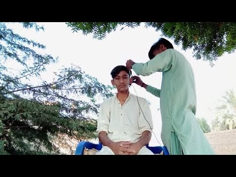 ASMR My Own Haircut in Village Style