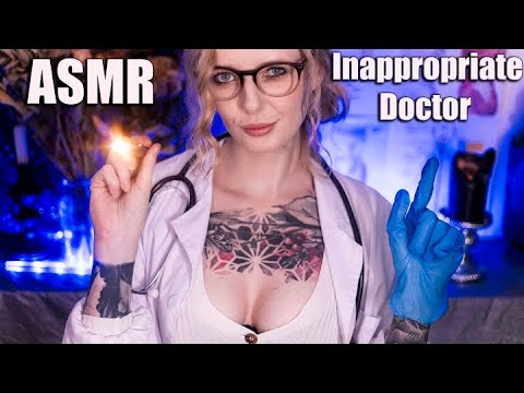 ASMR Flirty Doctor Asks You Out Inappropriate Cranial Nerve Exam Roleplay