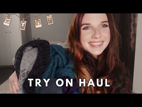 ASMR | Thrifted Sweater Try on Haul. Fast Paced. 🍂