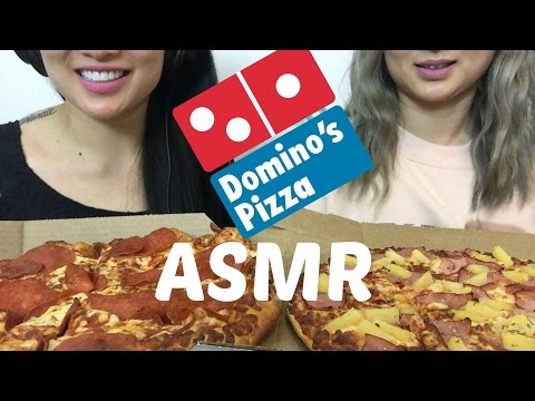 ASMR Domino's Pizza (EATING SOUNDS) | SAS-ASMR