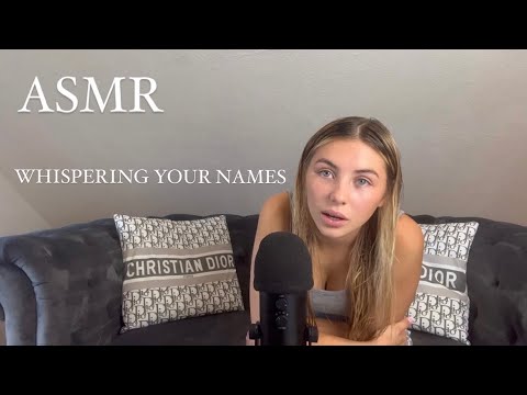 ASMR | WHISPERING YOUR NAMES 🤫 SHHH | Brain Massage & leise flüstern [German]