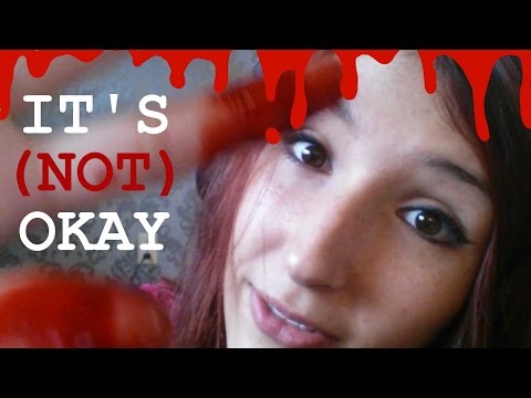 SPOOPY ASMR - EVERYTHING WILL (not) BE OKAY ~ BLOOD, Face Stroking, Positive Affirmations ~