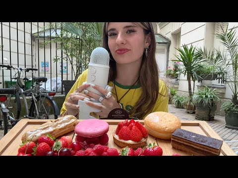 [ASMR] FRENCH PASTRIES IN PARIS 🥐🇫🇷 (eating sounds)