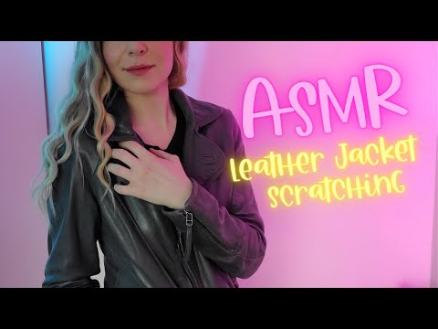 ASMR | ⭐Leather Jacket Scratching & Tapping (B I N A U R A L)⭐(and Fluffy Mics + Zipper Sounds) acmp