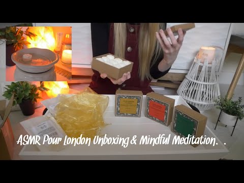 ASMR Xmas Edition Wax Melts Unboxing |Pour London & Extremely Relaxing 10 Minute Mindful Meditation