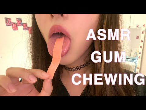 ASMR Gum Chewing And Whispering ^.^