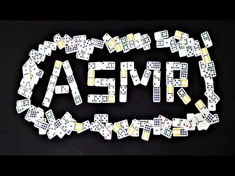 ASMR: Sorting, matching and organizing dominoes.