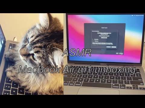 MacBook Air M1 Unboxing ASMR [no talking]
