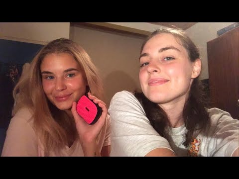 ASMR| Hair Brushing and Letter Tracing with Hanna