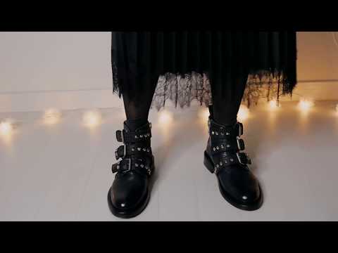 ASMR winter shoes step Relaxing sound