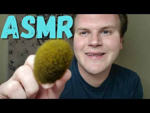 ASMR - Visual Triggers to Help You Relax - Face Brushing, Face Tracing, Mic Brushing, Whispers