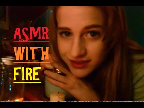 *ASMR* With Fire - Blowing sounds - Lighting Candles - Fire sounds - Tapping - Smoke lines