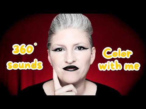 ASMR Soft Spoken | Color with Me | 360 Sounds