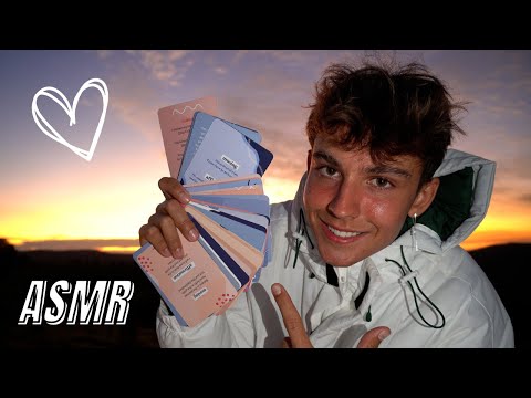SUNSET ASMR | Fast + Aggressive Triggers: Spit Painting, Mouth Snacking, Positive Affirmations ✨🪲🌏