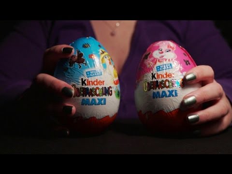 Binaural ASMR. Kinder Egg Maxi (Easter Special)