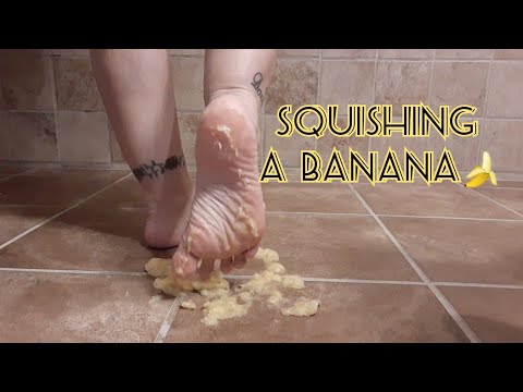 ASMR Squishing A Banana