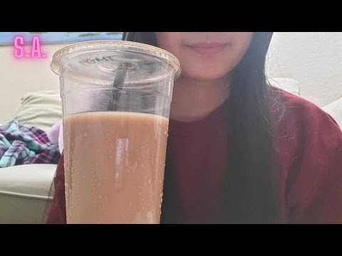 ||ASMR|| Early Milk Tea Drinking Sounds (NOTALKING)