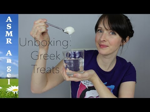 ASMR - Unboxing a food package from Greece - Soft Spoken