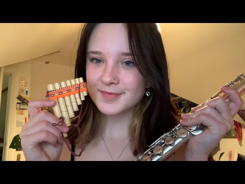 ASMR with musical instruments tapping and scratching