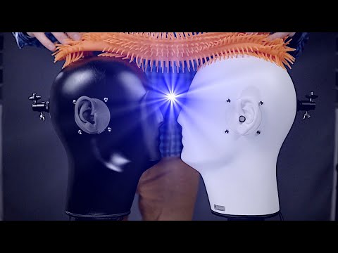 ASMR Two dummy heads at once (double binaural sound)