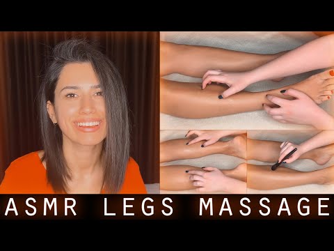 ASMR | Very Relaxing Legs Gentle Massage, Brushing and Scratching