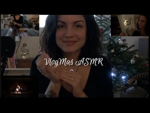 VlogMas ASMR 🎄Routine cheveux - Goûter - Trophée Youtube - Feu de cheminée