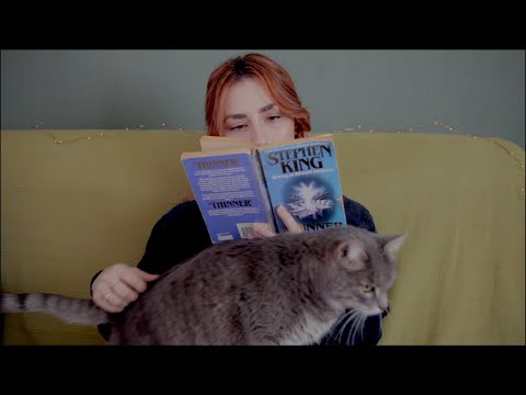 ASMR ~ Let's Hangout to Study with Snacks & a Cat 💜 Non Spoken ⚬ Paper Sounds ⚬ Purring ⚬ Background