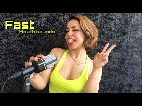 ASMR Fast Mouth Sounds | Aggressive and Triggers (touching & scratching)