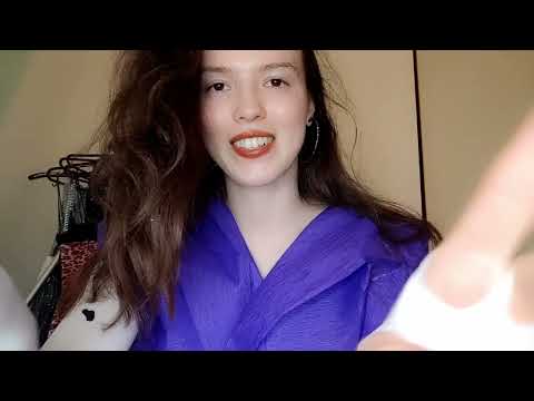 ASMR disco style massage roleplay, paper sounds