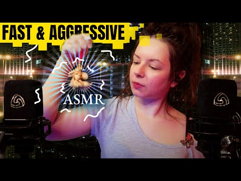 ASMR Fast & aggressive various triggers (full version of collab)